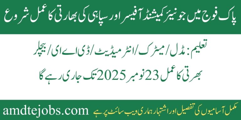 Join Pakistan Army Jobs 2025