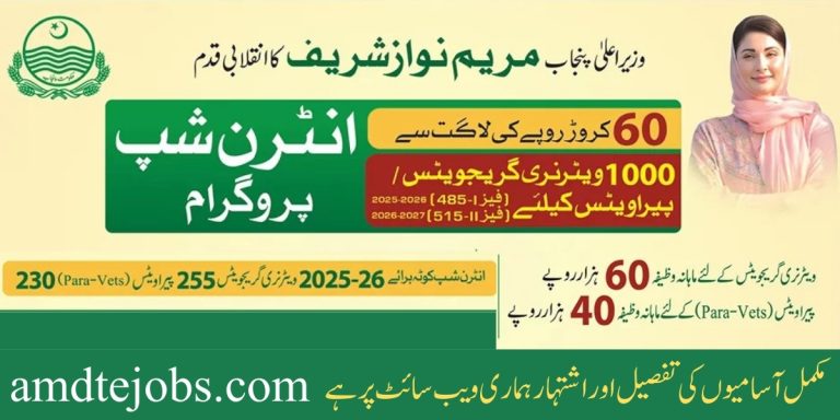 Veterinary Graduates CM Punjab Internship Program 2025
